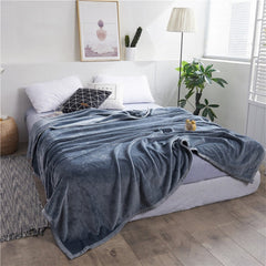 Super Soft Dyed Fleece Blanket - Grey