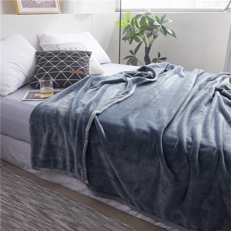 Super Soft Dyed Fleece Blanket - Grey