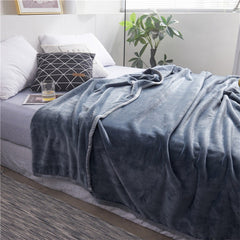 Super Soft Dyed Fleece Blanket - Grey