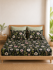 Pure Cotton Fitted Sheet Set - Wildfloral