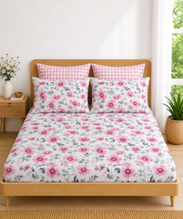 Pure Cotton Fitted Sheet Set - Mystique