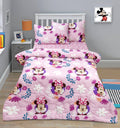 4-Piece Kids Cartoon Character Printed Bedspread Set - Minnie Mouse