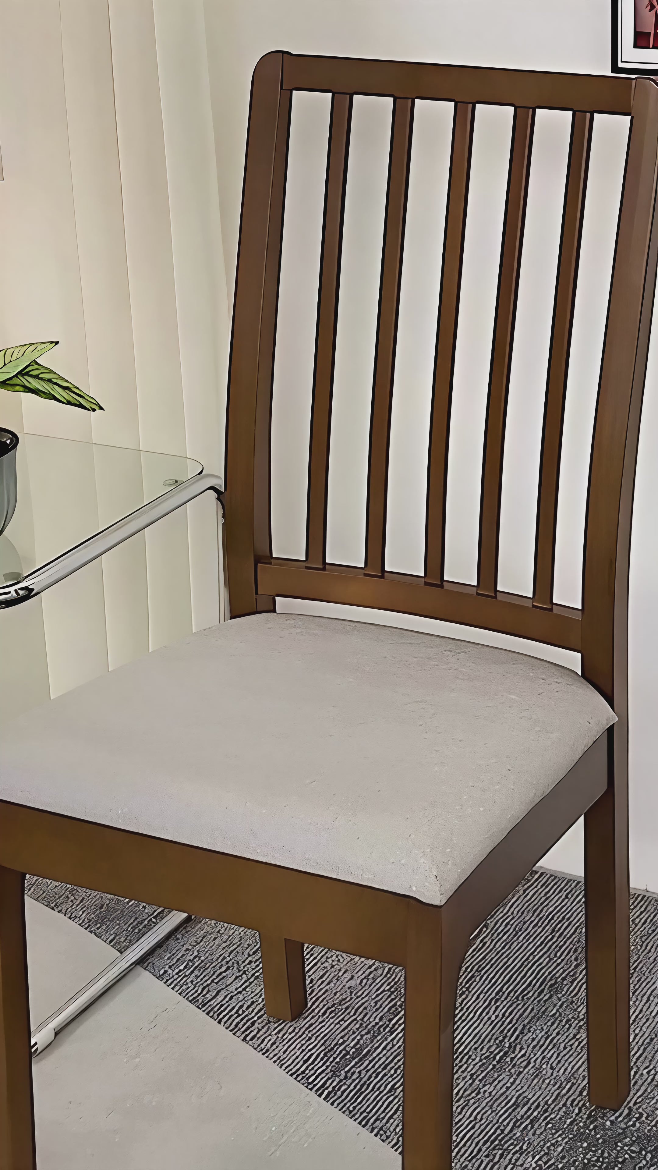 Waterproof Faux Leather Dining Seat Covers - Dark Brown