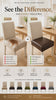 Waterproof Faux Leather Dining Seat Covers.