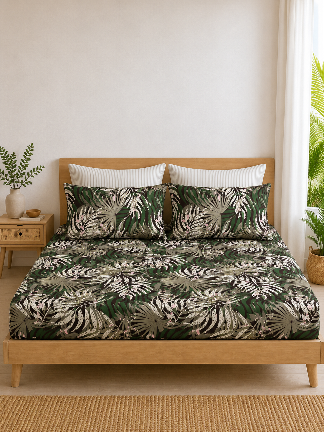 Pure Cotton Fitted Sheet Set - Beach Paradise