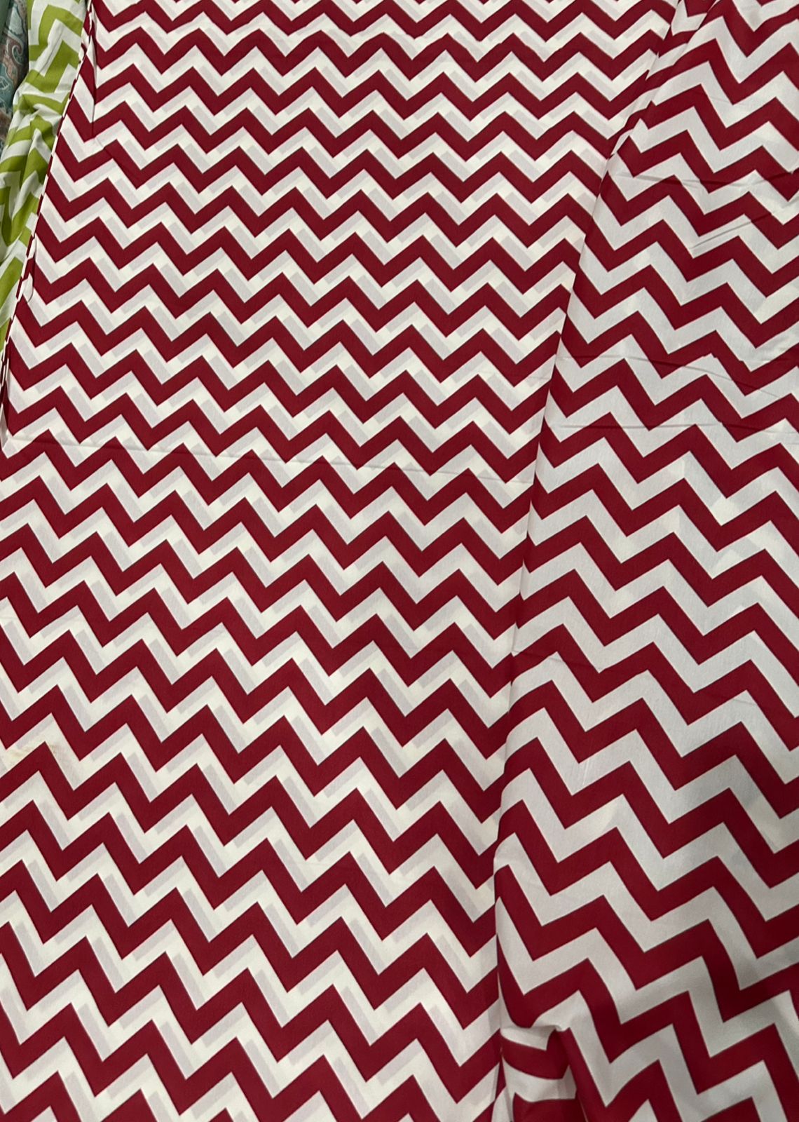 ZigZag Chevron Fitted Sheet Set - Red