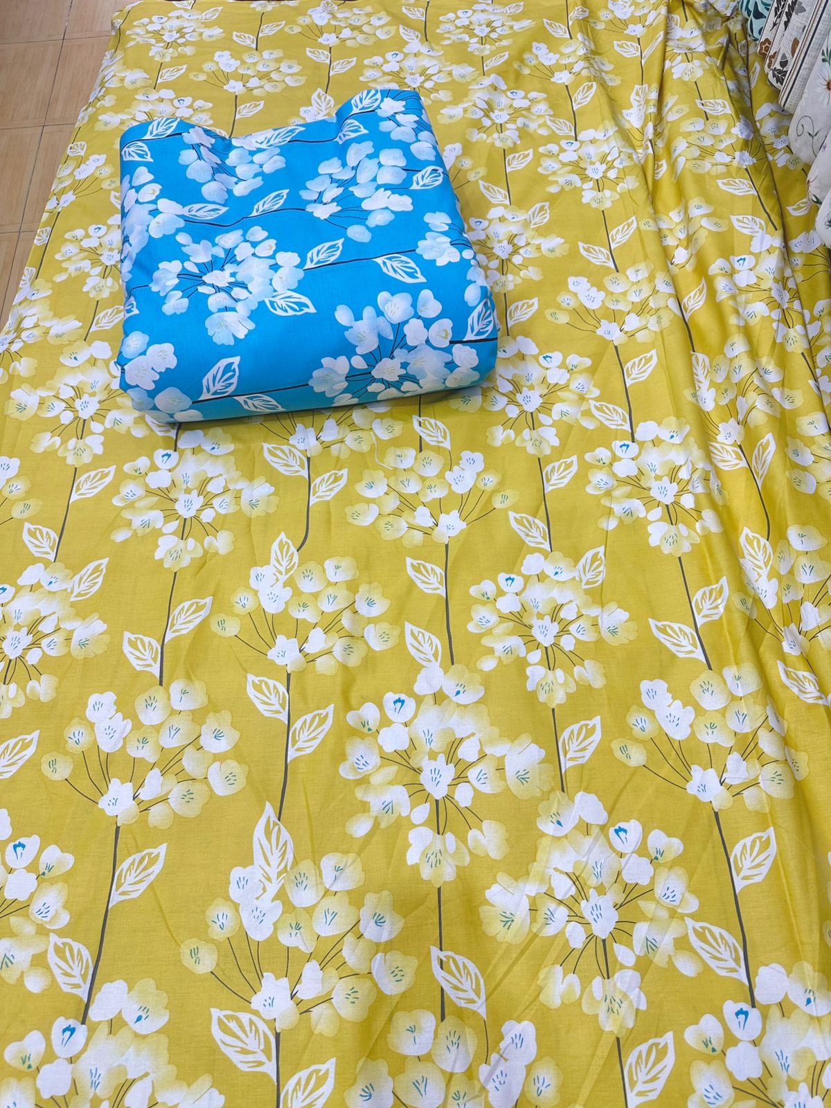 Pure Cotton Fitted Sheet Set - Lotus