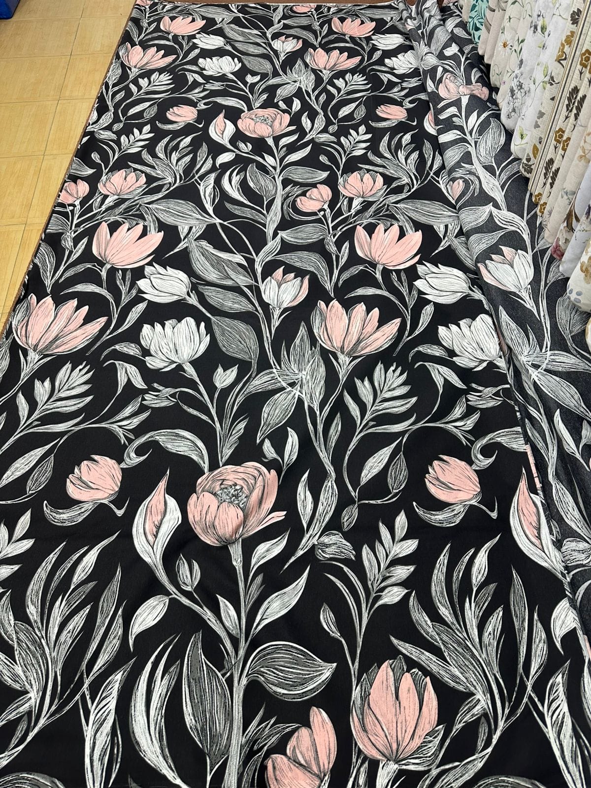 Pure Cotton Fitted Sheet Set - Moonlit Flora