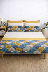 Pure Cotton Fitted Sheet Set - Ginko