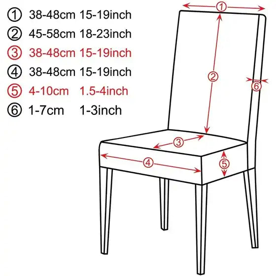 Seat and back cover measuring guide