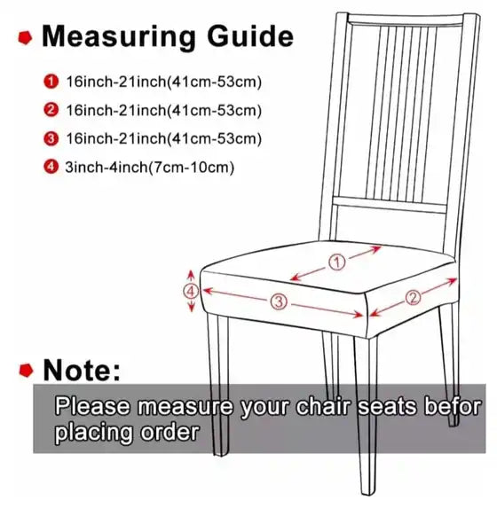 Seat cover measuring guide